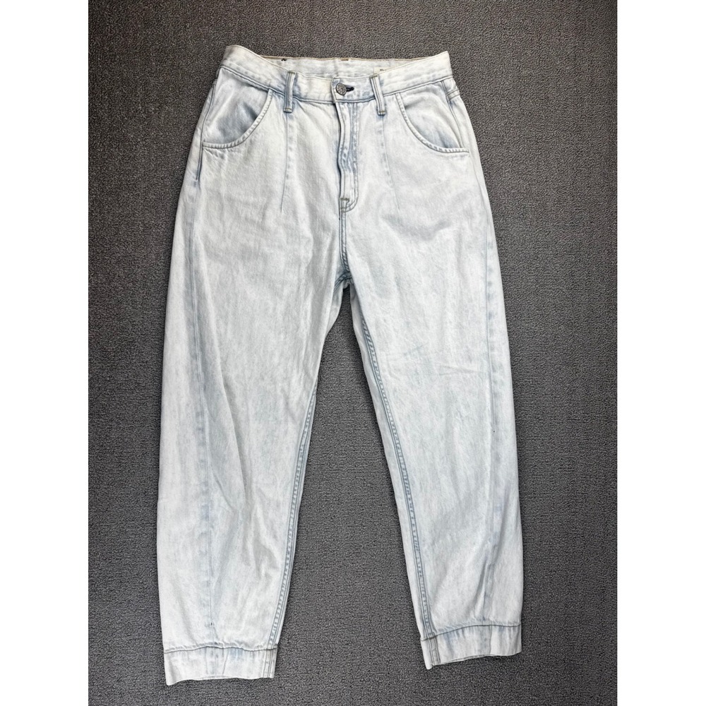 Noend Jeans Womens 27 Denim 90s Comfort Crop Light Wash High Rise Tapered USA